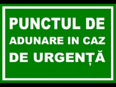 Placuta pentru punctul de adunare in caz de urgenta