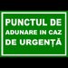 Placuta pentru punctul de adunare in caz de urgenta